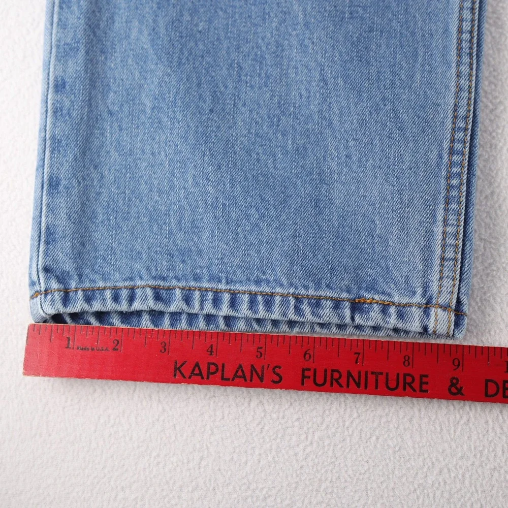 Levis 505 Regular Fit Mens Jeans 42x34 Medium Wash Blue‎ Straight Leg Denim Y2K